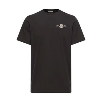 Moncler 1952 Logo T-Shirt - male - Moncler - T-Shirts - Black - 2XL - Tops