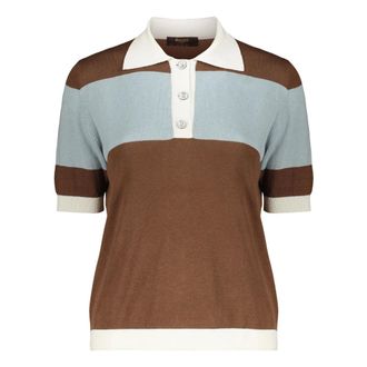 Moorer Dames, Tops, Veelkleurig, Maat: XS Katoen