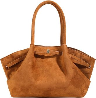 Generic Fashion Faux Suede Tote Bag for Women Dumpling Designs Crossbody Hobo Handbag Women Vintage Shoulder Bag Purse, Khaki