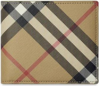 Burberry Portafoglio Bifold Check - - Accessories - Uomo - Multicolore - ONE SIZE