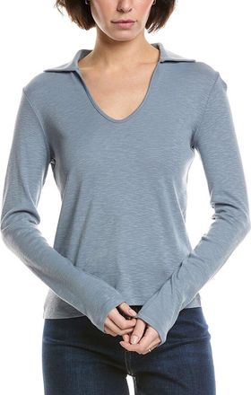Vince Open Neck Polo Sweater