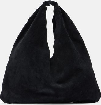 The Row Borsa Bindle Small in suede