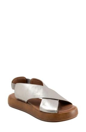 Bueno Jayden Sandal in Dark Silver at Nordstrom, Size 7.5-8Us