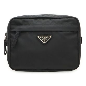 Prada Black Nero Nylon Fanny Pack Sling Bag (Pre-Owned)