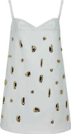 Alexia Abito con decorazione - Bianco