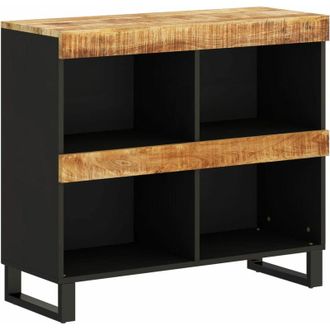 vidaXL Armario Auxiliar De Madera Maciza De Mango 85x33x75 Cm Vidaxl