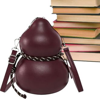 Generic Shoulder Bag PU Leather, Calabash Sling Handbag, Vintage Shoulder Purse, Bag For Women, Everyday Travel Tote, School Gym Work Office Commuting Daily U