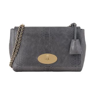 Mulberry Medium Lily - Dames - Tassen - Grijs - Maat: ONE Size Leer