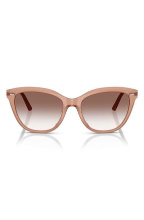 Oliver Peoples x Roger Federer Mr. Federer 55mm Cat Eye Sunglasses in Hibiscus /Earth Gradient at Nordstrom
