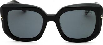Tom Ford FT1220 Square Acetate Sunglasses - Black
