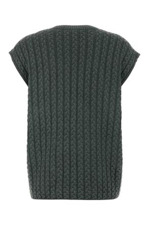 Loewe S359y14kji Khakigreen Exterior: Wool Elastane Maglieria Sweater