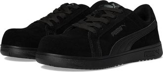 Puma Iconic Suede Low EH 640345 Womens Black Composite Toe Work Boots RHS6229