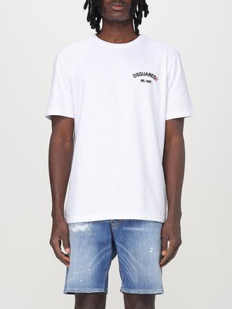 Dsquared2 Korte Mouwen Gebogen Logo T-shirt