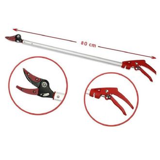 Trade Shop Trade Shop Traesio - Forbice Potatura Coglifrutta Cesoia Raccogli Frutta 80 Cm Taglia Piante Giardino