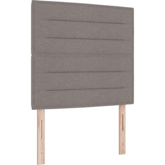 vidaXL Box Spring Bed with Mattress Taupe 80 x 200 cm Fabric vidaXL