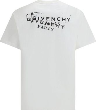 Givenchy Mens White Cotton T-Shirt