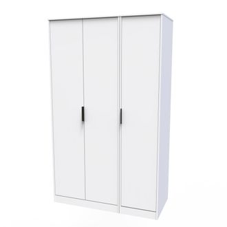Welcome Furniture Havana Ready Assembled Wardrobe with 3 Doors - White Matt - Welcome Furniture | TJ Hughes
