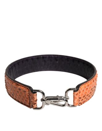 Dolce & Gabbana Zwart Beigekleurige Exotische Leren Tas Schouderband