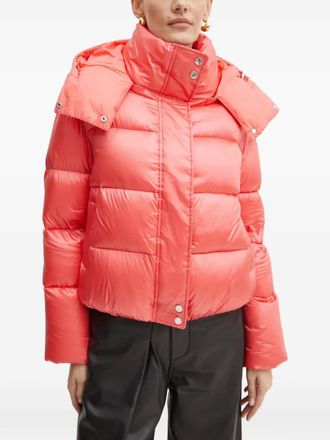 Patrizia Pepe buttoned padded jacket - Orange