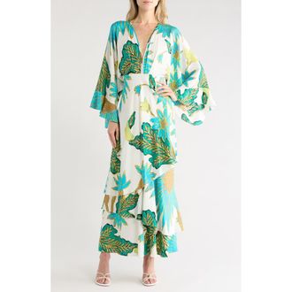 Diane Von F&uuml;rstenberg Christine Silk Blend Dress in Marlene Batik Giant Ivory at Nordstrom Rack, Size Xx-Small