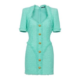 Balmain Mujer, Vestidos, Azul, Talla: M