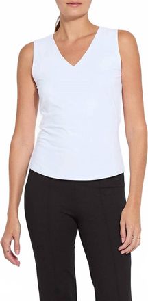Lyss&eacute; Essential V-Neck Shell Tank In White