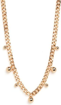 Open Edit Orb Drop Curb Chain Necklace in Gold at Nordstrom