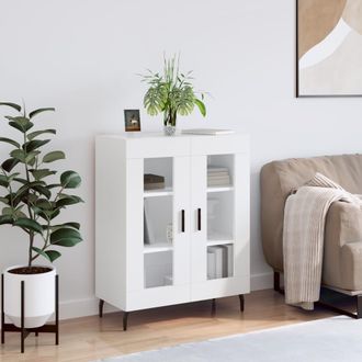 vidaXL Aparador De Madera De Ingenier&iacute;a Blanco 69,5x34x90 Cm Vidaxl