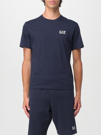 Emporio Armani T-shirt in cotone con logo Ea7