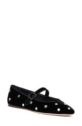 Loeffler Randall Ginger Mary Jane Flat in Black/Crystal at Nordstrom Rack, Size 5.5