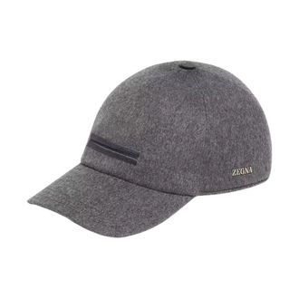 Ermenegildo Zegna Oasi Cashmere Baseball Cap - unisex - Petten - Grijs - L - Wol - Accessoires