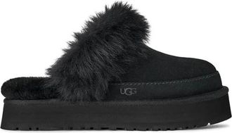 UGG Disquette Chalet Slipper - Dames - Pantoffels - Zwart - 36 EU - Wol - Schoenen