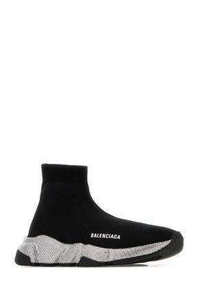 Balenciaga 587280w2dd9 1080 Black - Crystal T Polyester Elastan Sneaker