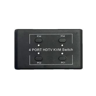 OEM Conmutador Kvm 4x1 Compatible Con 4k, Divisor, Concentrador Usb, Adaptador De Transferencia, Cargador De Tel&eacute;fono, Estaci&oacute;n De Acoplamiento Para Pc