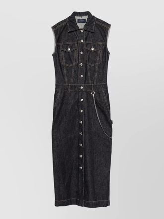 Sportmax denim midi dress