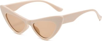 Generic Mens Outdoor Vacation Sunglasses Commuter Sports Women Driving Sun Glasses(Beige)