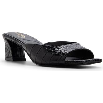 Aldo Byanka Slide Sandal in Open Black at Nordstrom, Size 6.5