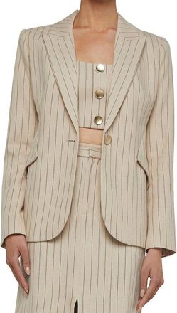 L'agence Chamberlain Linen-Blend Blazer
