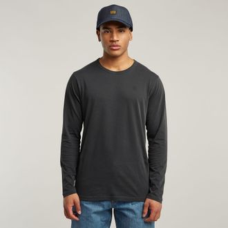 G-Star Garment Dyed Chest Logo T-Shirt - Zwart - Heren