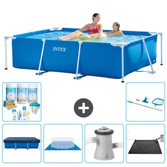 Intex Piscina Con Estructura Rectangular - 220x150x60 Cm - 7-piezas Scb97