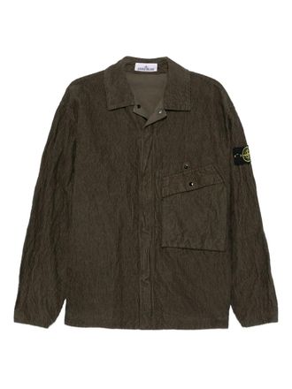 Stone Island Ribfluwelen shirtjack - Groen