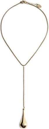 Mango Teardrop Pendant Necklace in Gold at Nordstrom