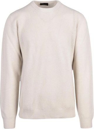 Roberto Collina Heren, Truien, Beige, Maat: XL Wol