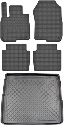 OEM Honda Cr-v Suv V A Partir De Octubre De 2018 Set - Alfombrillas De Goma Para Coche + Alfombrilla Para Maletero