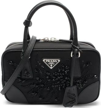 Prada Borsa a mano con applicazione anni 2020 - Nero