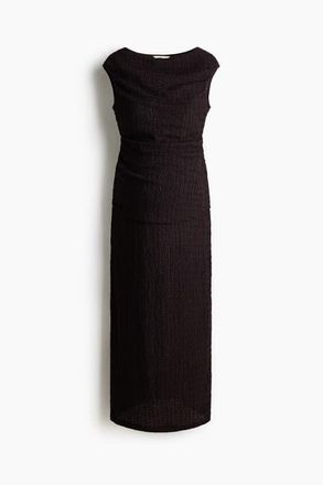 H&M Mama 2-piece Textured Jersey Set in Dark Brown at Nordstrom, Size Xx-Large