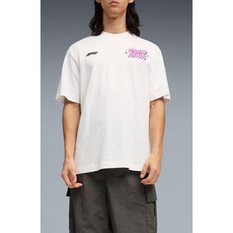 Puma F1 Miami Go Wild Cotton Graphic T-Shirt in Puma White at Nordstrom, Size Xx-Large