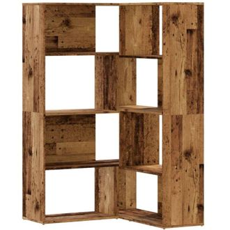 vidaXL Vidaxl - Libreria a 4 Ripiani Legno Vecchio 85x85x140 cm in Truciolare