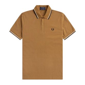 Fred Perry Hombre, Camisetas, Marr&oacute;n, Talla: XS