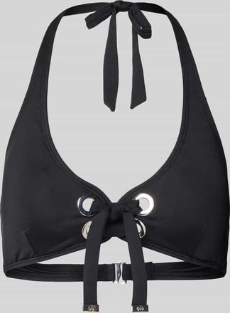 Michael Kors Neckholder mit Schn&uuml;rung Modell GROMMET in Black, Gr&ouml;&szlig;e XL